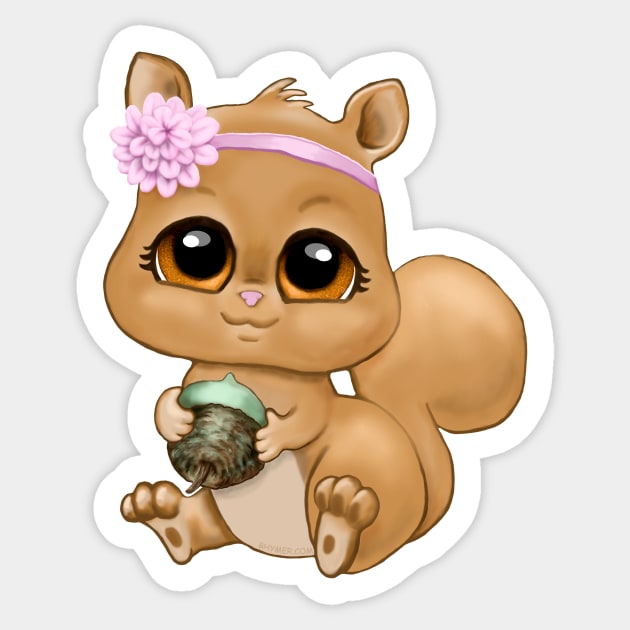 Baby Squirrel Sticker by bhymer